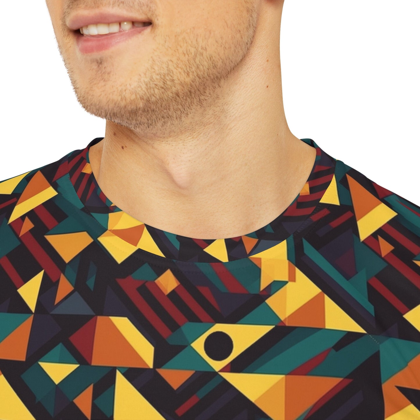 Sublimated T Shirt for Festivals, Raves, Events | Geo | Men's Streetwear, Heady, Trippy T-Shirt, Sublimated T-Shirt, Rave Wear