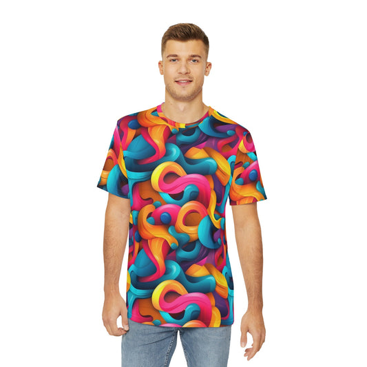 Sublimated T Shirt for Festivals, Raves, Events | Color Flow | Men's Streetwear, Heady, Trippy T-Shirt, Sublimated T-Shirt, Rave Wear