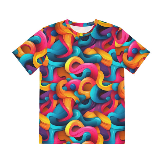 Sublimated T Shirt for Festivals, Raves, Events | Color Flow | Men's Streetwear, Heady, Trippy T-Shirt, Sublimated T-Shirt, Rave Wear