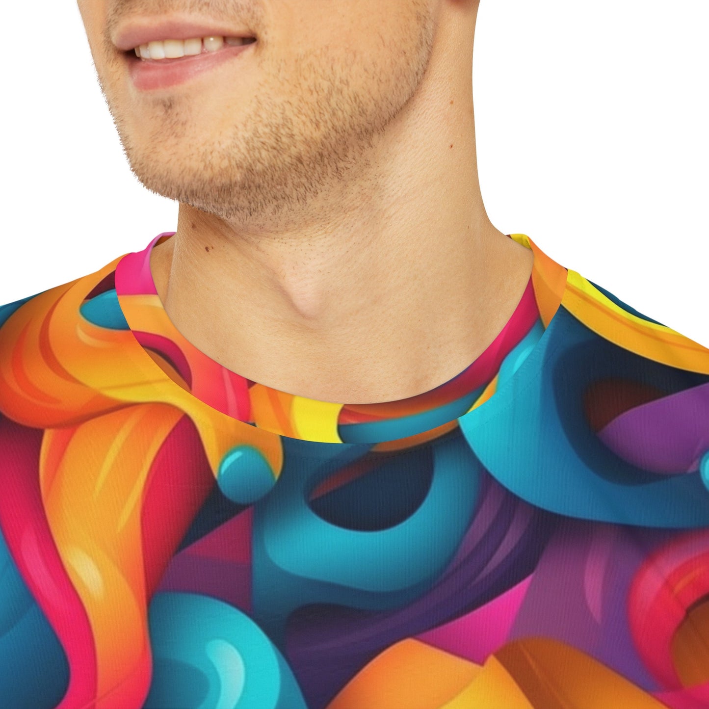 Sublimated T Shirt for Festivals, Raves, Events | Color Flow | Men's Streetwear, Heady, Trippy T-Shirt, Sublimated T-Shirt, Rave Wear