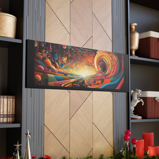 Psychedelic Canvas Wall Art | Tumble | Trippy Canvas Print | Abstract Modern Art