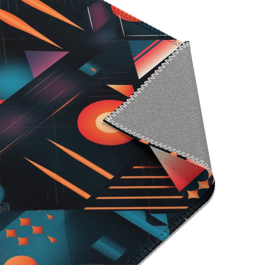 Modern Trippy Area Rug | Retroactive | Geometric | Abstract | Psychedelic | For Home