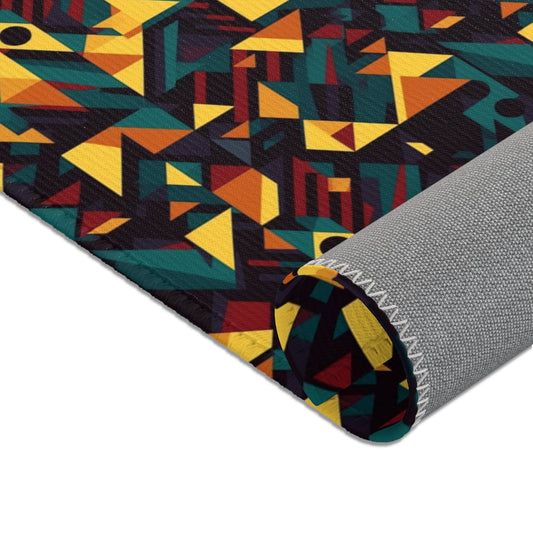 Modern Trippy Area Rug | Geo | Geometric | Abstract | Psychedelic | For Home