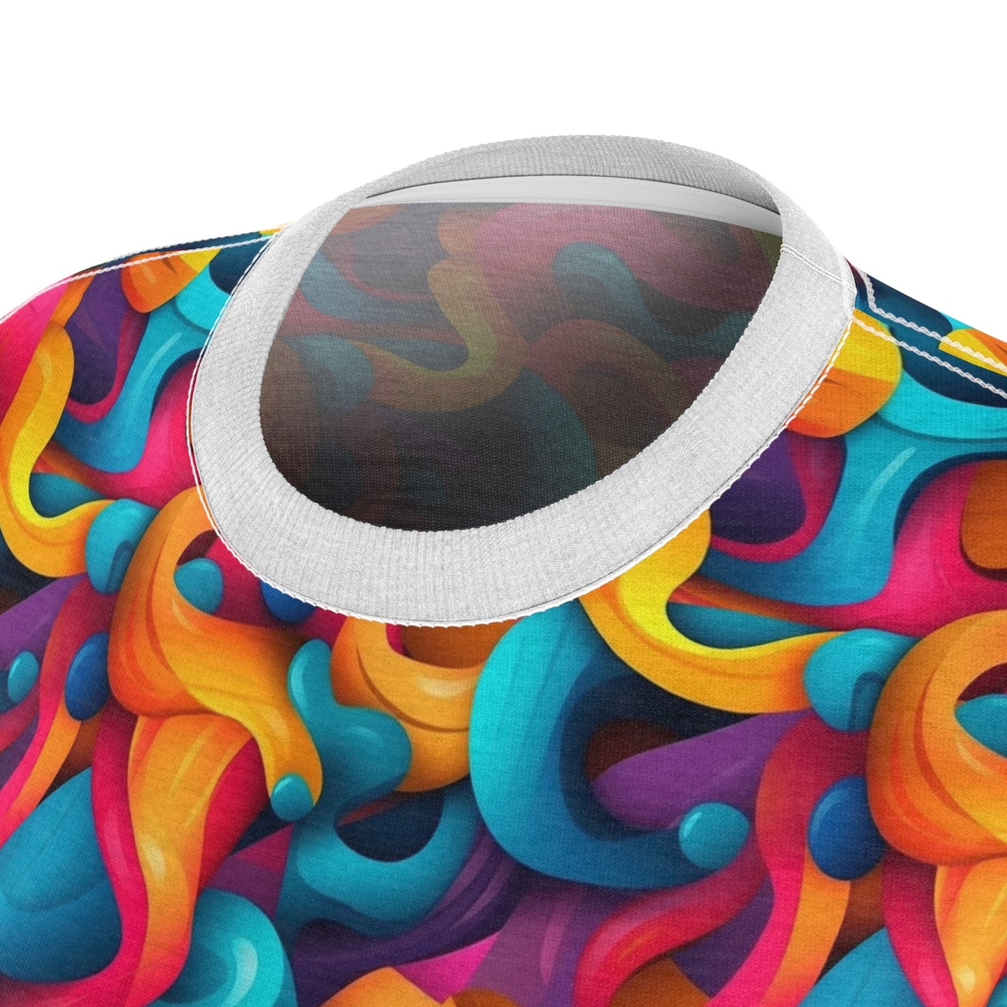 Color Flow | Trippy Sublimation Women's Tee | Psychedelic Pattern | Perfect for Festivals and Events