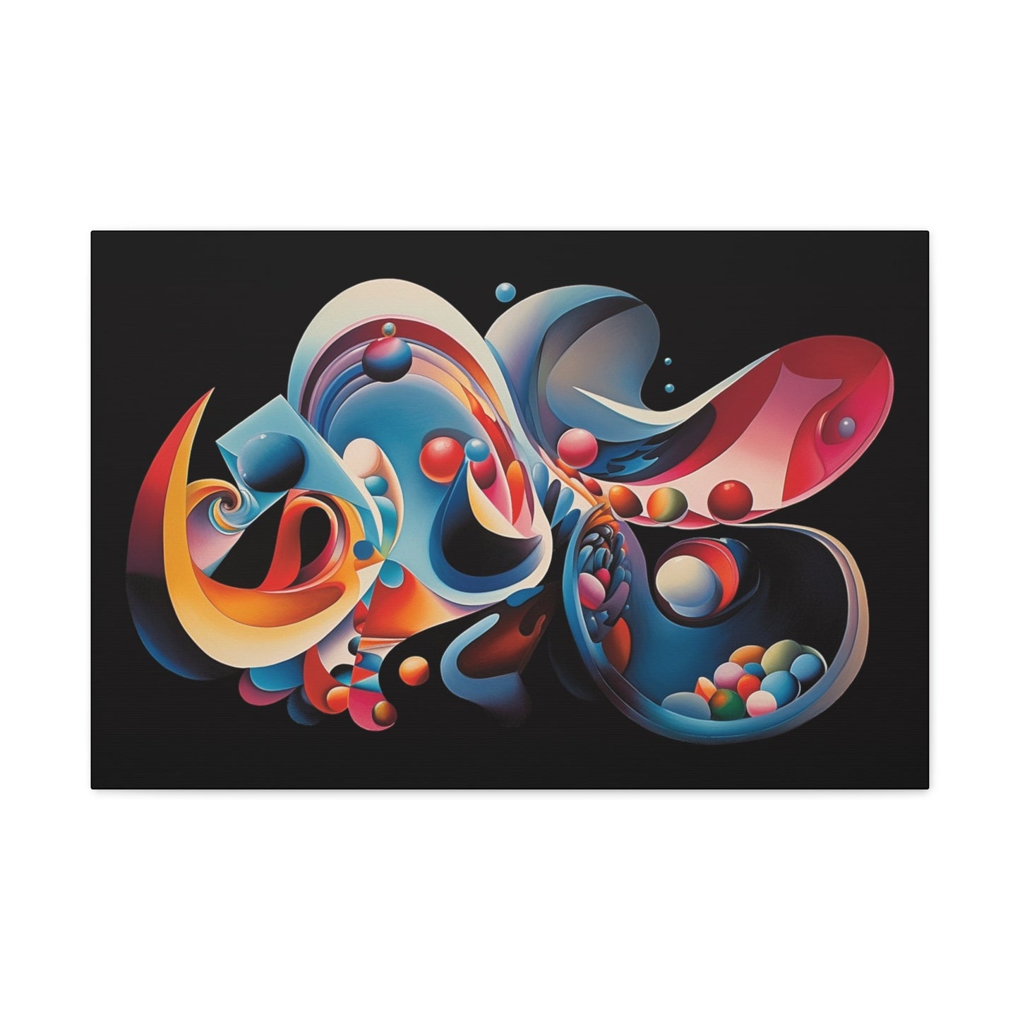 Psychedelic Canvas Wall Art | Vibe | Trippy Canvas Print | Abstract Modern Art