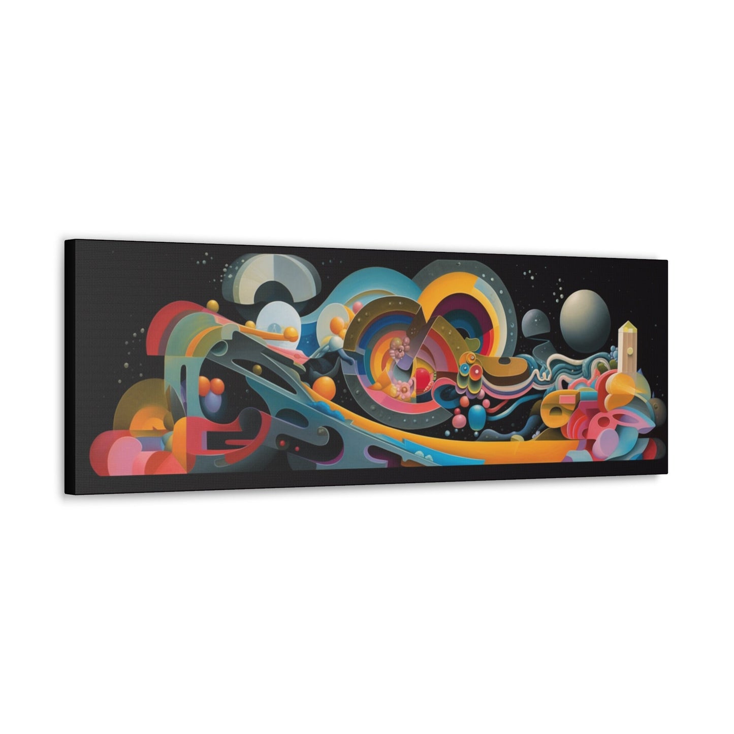 Psychedelic Canvas Wall Art | Thought | Trippy Canvas Print | Abstract Modern Art