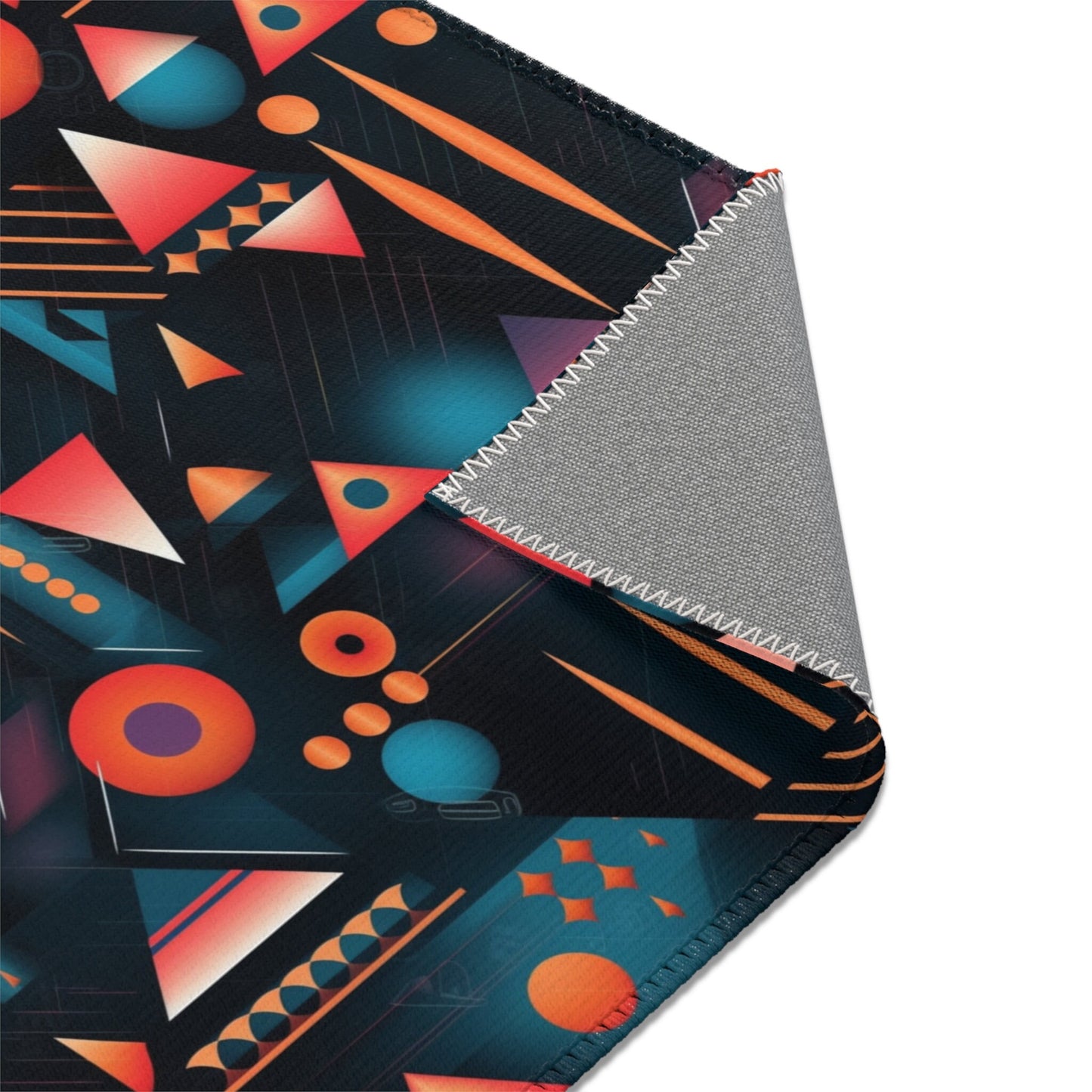 Modern Trippy Area Rug | Retroactive | Geometric | Abstract | Psychedelic | For Home