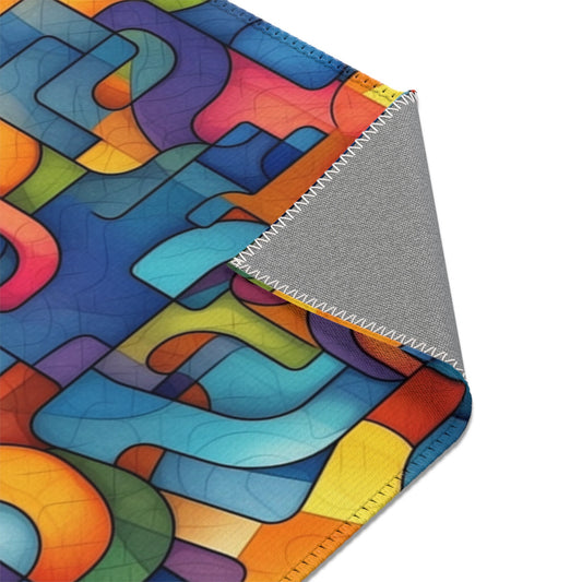 Modern Trippy Area Rug | Vibrant | Geometric | Abstract | Psychedelic | For Home