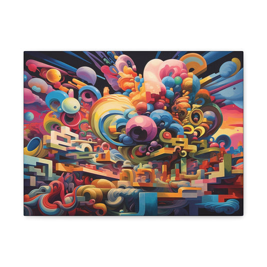 Psychedelic Canvas Wall Art | More Than Enough | Trippy Canvas Print | Abstract Modern Art