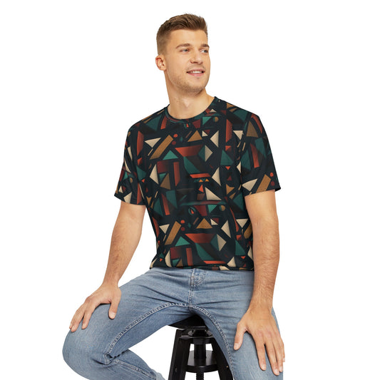 Sublimated T Shirt for Festivals, Raves, Events | Geo Dark | Men's Streetwear, Heady, Trippy T-Shirt, Sublimated T-Shirt, Rave Wear