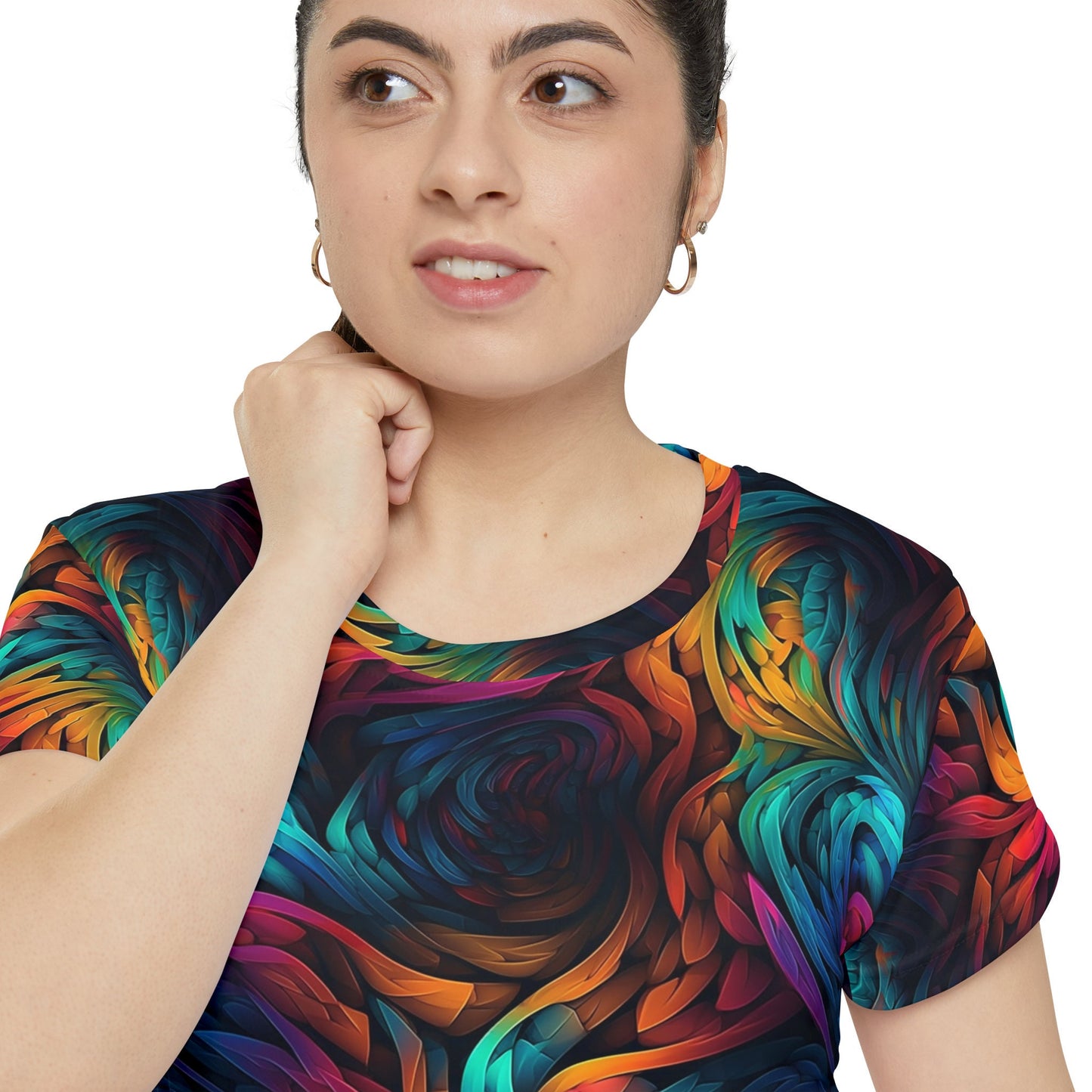 Sublimated T Shirt for Festivals, Raves, Events | Melt | Women's Streetwear, Heady, Trippy T-Shirt, Sublimated T-Shirt, Rave Wear