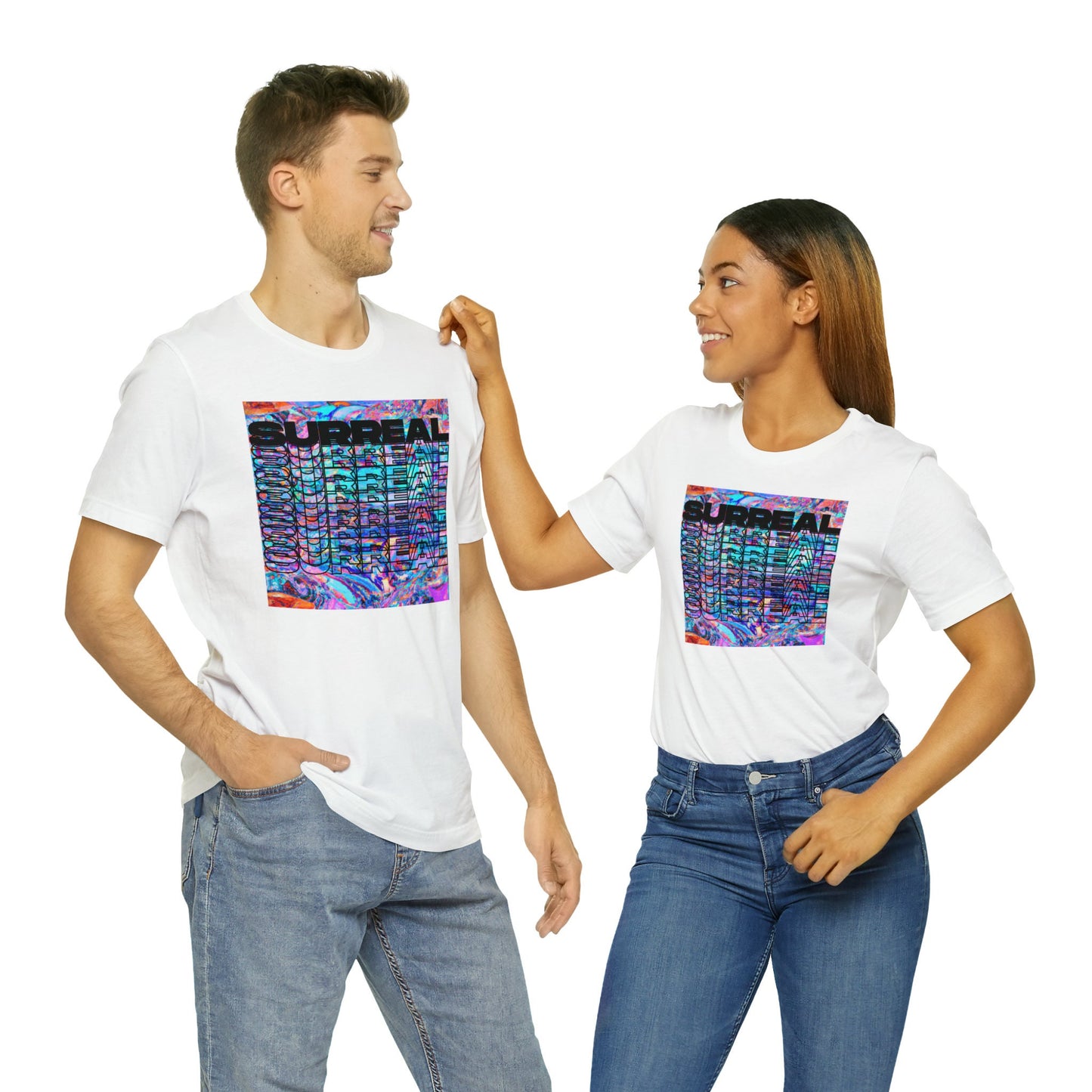 T Shirt for Festivals, Raves, Events | 'Façade of Reflection'. | Unisex, Streetwear, Trippy T-Shirt, T-Shirt, Rave Wear