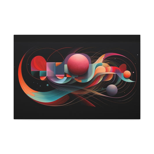 Psychedelic Canvas Wall Art | Rhythm | Trippy Canvas Print | Abstract Modern Art