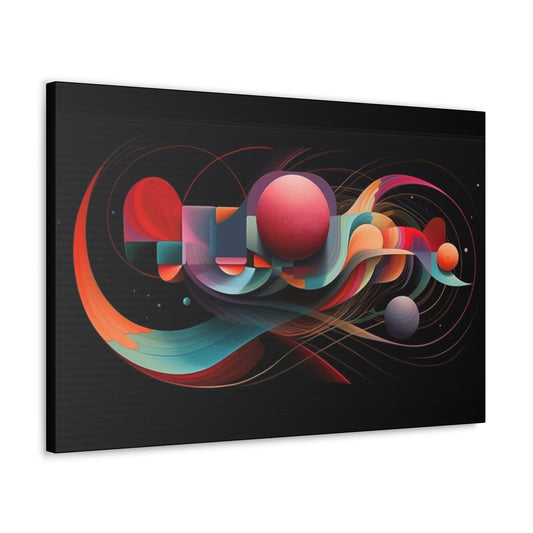 Psychedelic Canvas Wall Art | Rhythm | Trippy Canvas Print | Abstract Modern Art