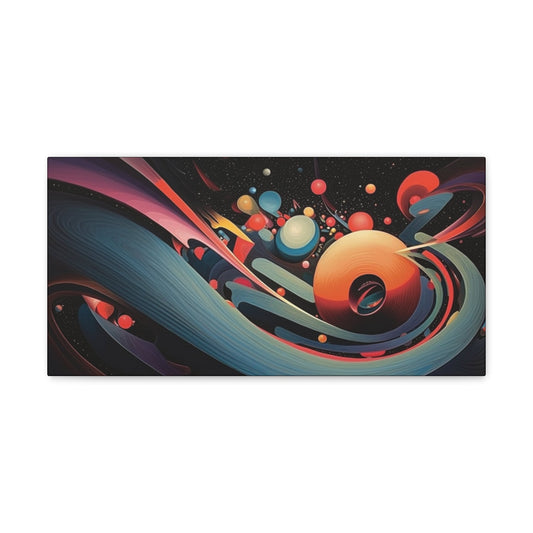 Psychedelic Canvas Wall Art | Flow State | Trippy Canvas Print | Abstract Modern Art