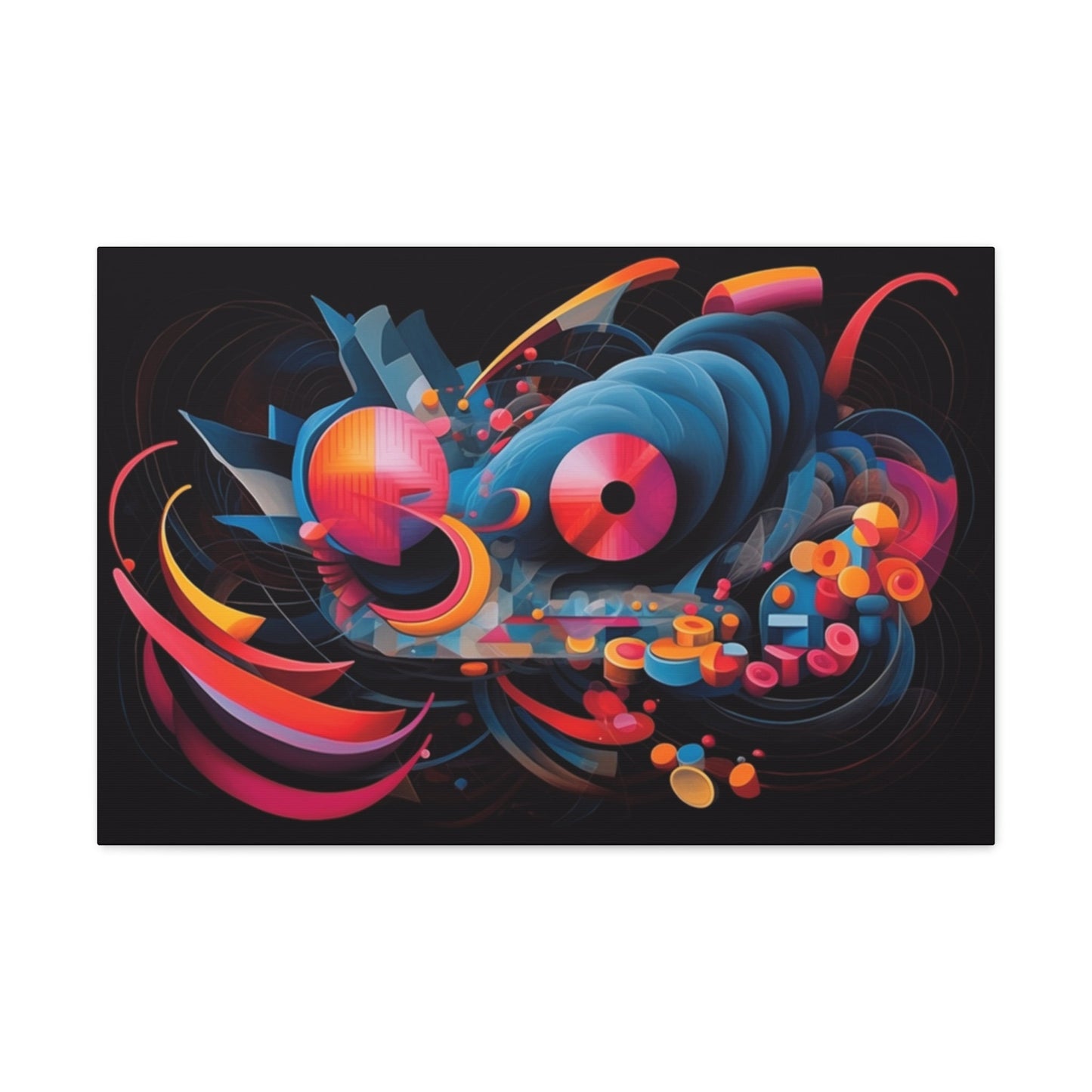 Psychedelic Canvas Wall Art | Trail | Trippy Canvas Print | Abstract Modern Art