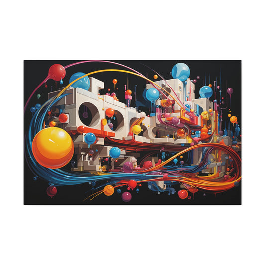 Psychedelic Canvas Wall Art | Trippy Canvas Print | Abstract Modern Art