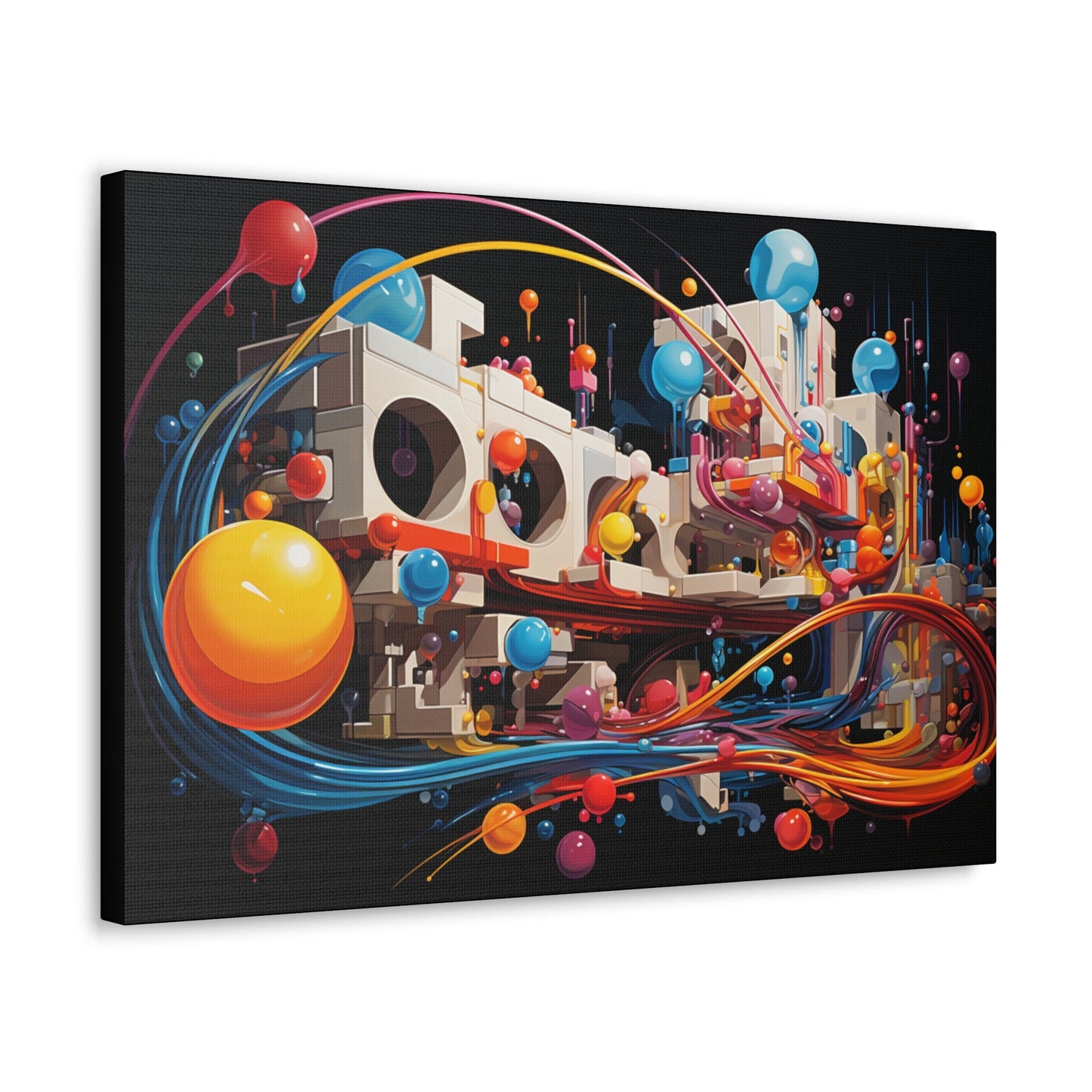 Psychedelic Canvas Wall Art | Trippy Canvas Print | Abstract Modern Art