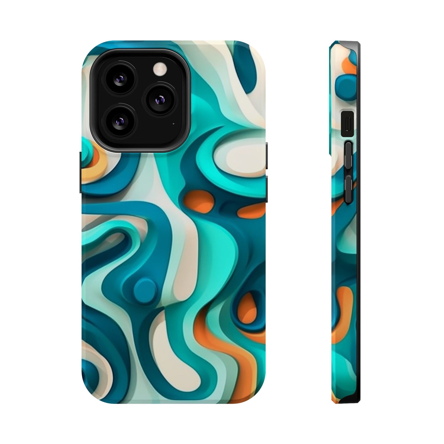 Modern Trippy MagSafe iPhone Case | Abstract | Psychedelic | For iPhone 13 , iPhone 14, and various models | Cool Flow