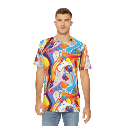 Sublimated T Shirt for Festivals, Raves, Events | Liquid | Men's Streetwear, Heady, Trippy T-Shirt, Sublimated T-Shirt, Rave Wear