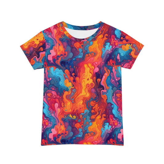 Sublimated T Shirt for Festivals, Raves, Events | Melt | Women's Streetwear, Heady, Trippy T-Shirt, Sublimated T-Shirt, Rave Wear