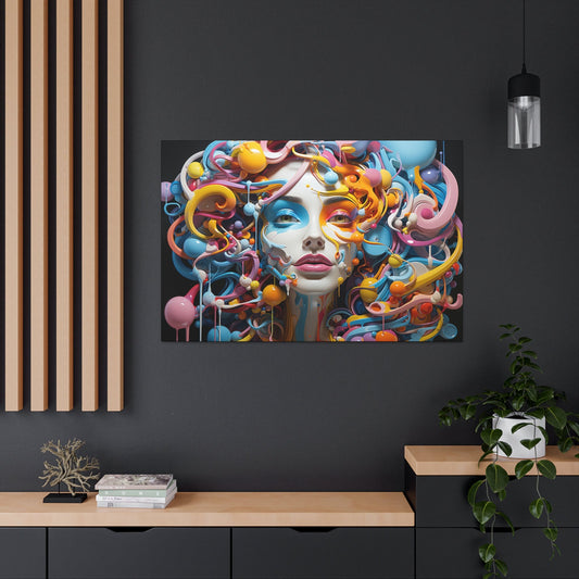 Psychedelic Canvas Wall Art | Trippy Canvas Print | Abstract Modern Art