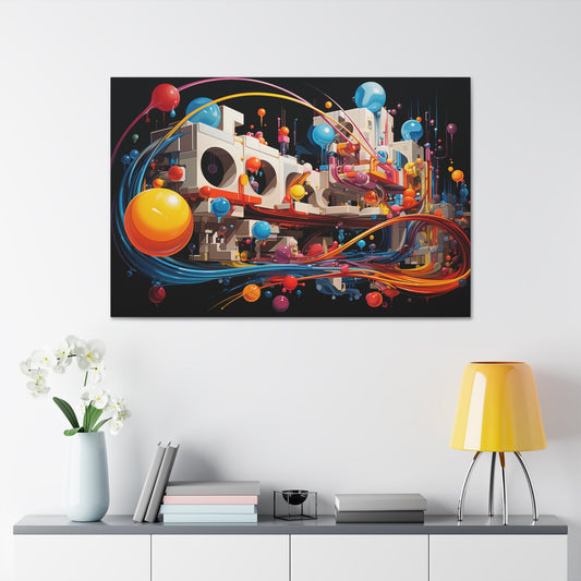 Psychedelic Canvas Wall Art | Trippy Canvas Print | Abstract Modern Art