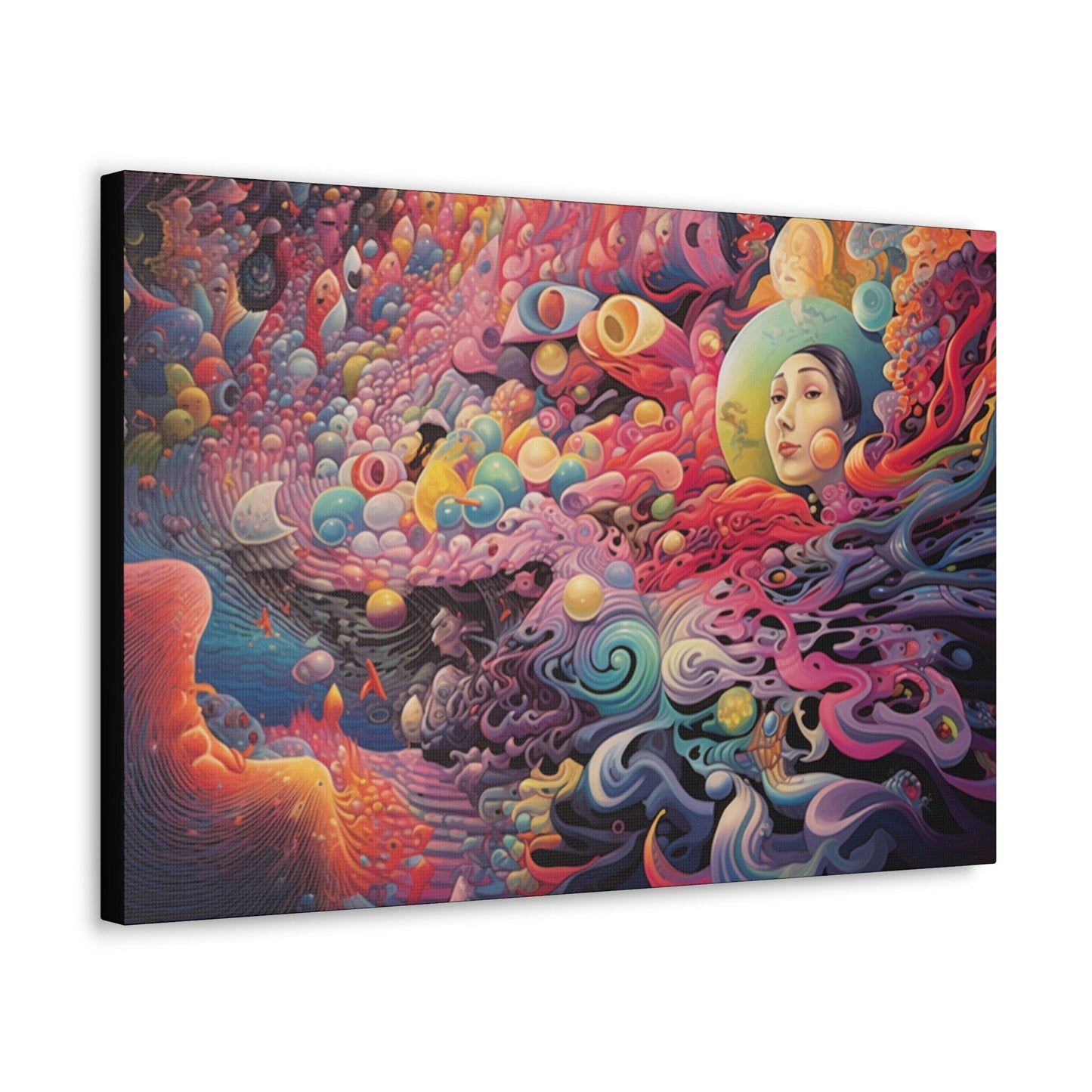 Psychedelic Canvas Wall Art | Trippy Canvas Print | Abstract Modern Art