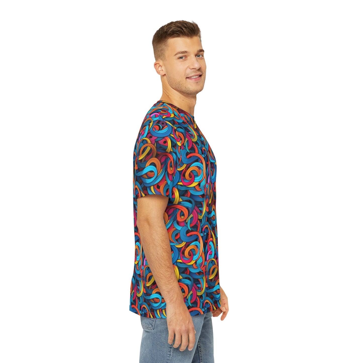 Sublimated T Shirt for Festivals, Raves, Events | Swarm | Men's Streetwear, Heady, Trippy T-Shirt, Sublimated T-Shirt, Rave Wear