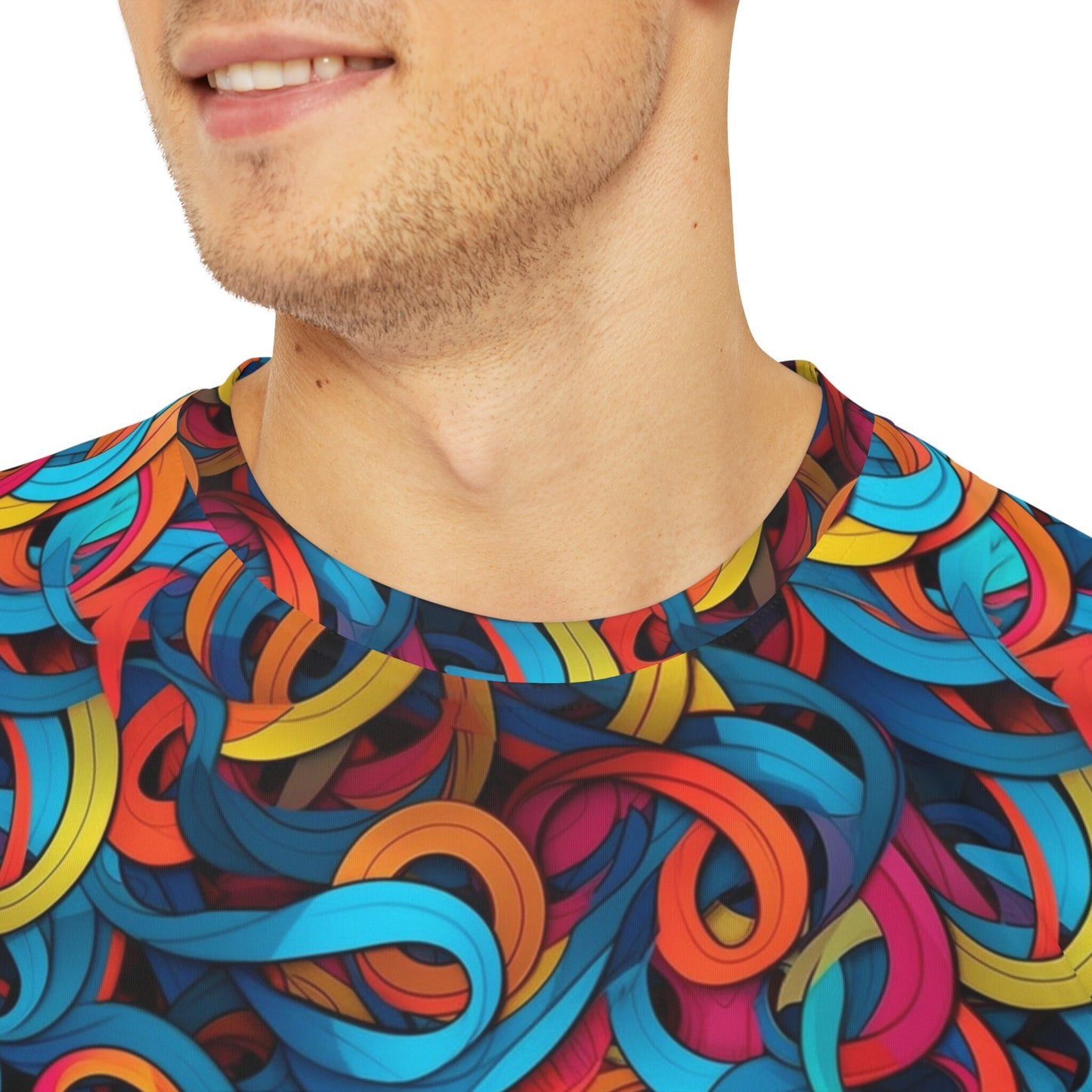 Sublimated T Shirt for Festivals, Raves, Events | Swarm | Men's Streetwear, Heady, Trippy T-Shirt, Sublimated T-Shirt, Rave Wear