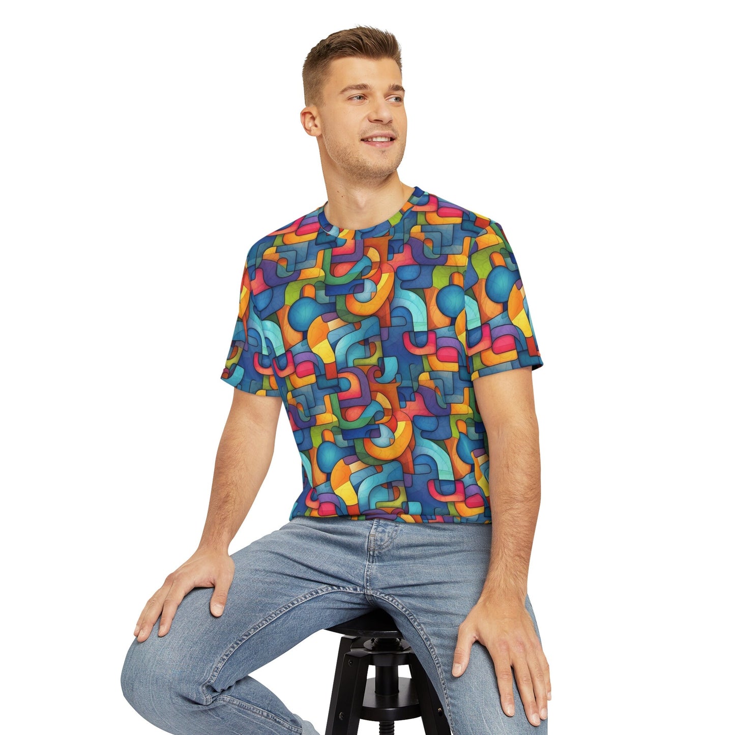 Sublimated T Shirt for Festivals, Raves, Events | Vibrant | Men's Streetwear, Heady, Trippy T-Shirt, Sublimated T-Shirt, Rave Wear