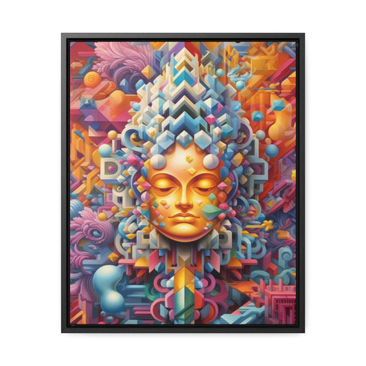 Psychedelic Framed Canvas Wall Art | Serene | Trippy Framed Canvas Print | Visionary Modern Art