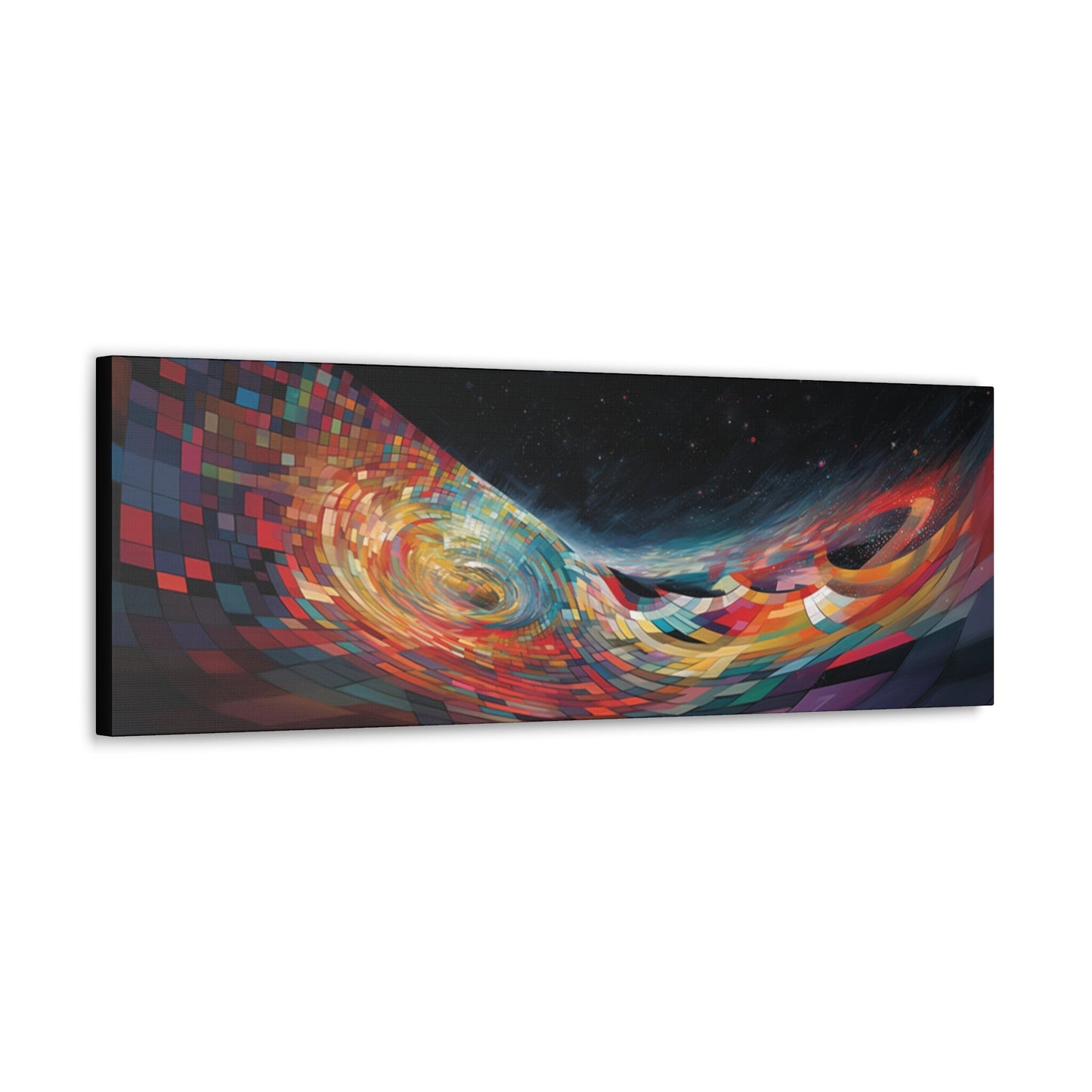 Psychedelic Canvas Wall Art | Grid | Trippy Canvas Print | Abstract Modern Art