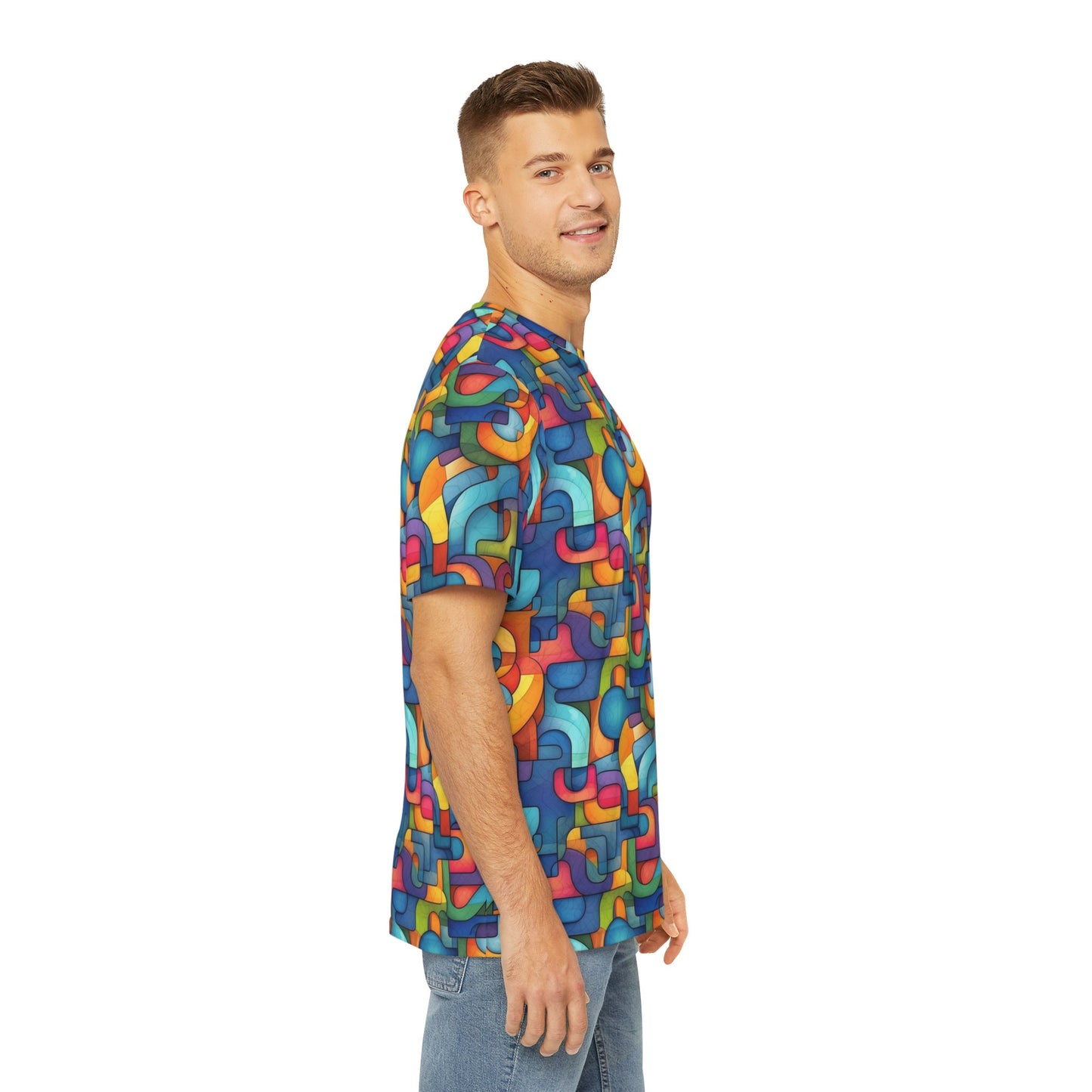 Sublimated T Shirt for Festivals, Raves, Events | Vibrant | Men's Streetwear, Heady, Trippy T-Shirt, Sublimated T-Shirt, Rave Wear