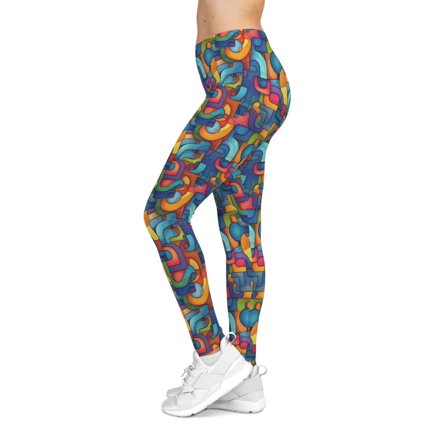 Vibrant | Trippy Sublimation Women's Leggings | Psychedelic Pattern Perfect for Festivals and Events