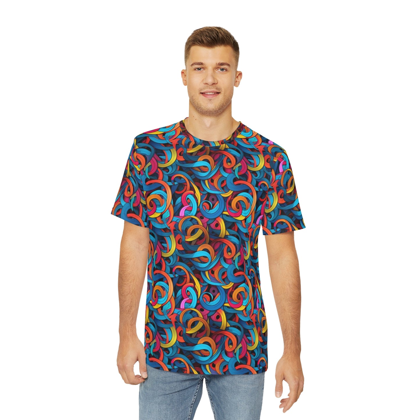 Sublimated T Shirt for Festivals, Raves, Events | Swarm | Men's Streetwear, Heady, Trippy T-Shirt, Sublimated T-Shirt, Rave Wear