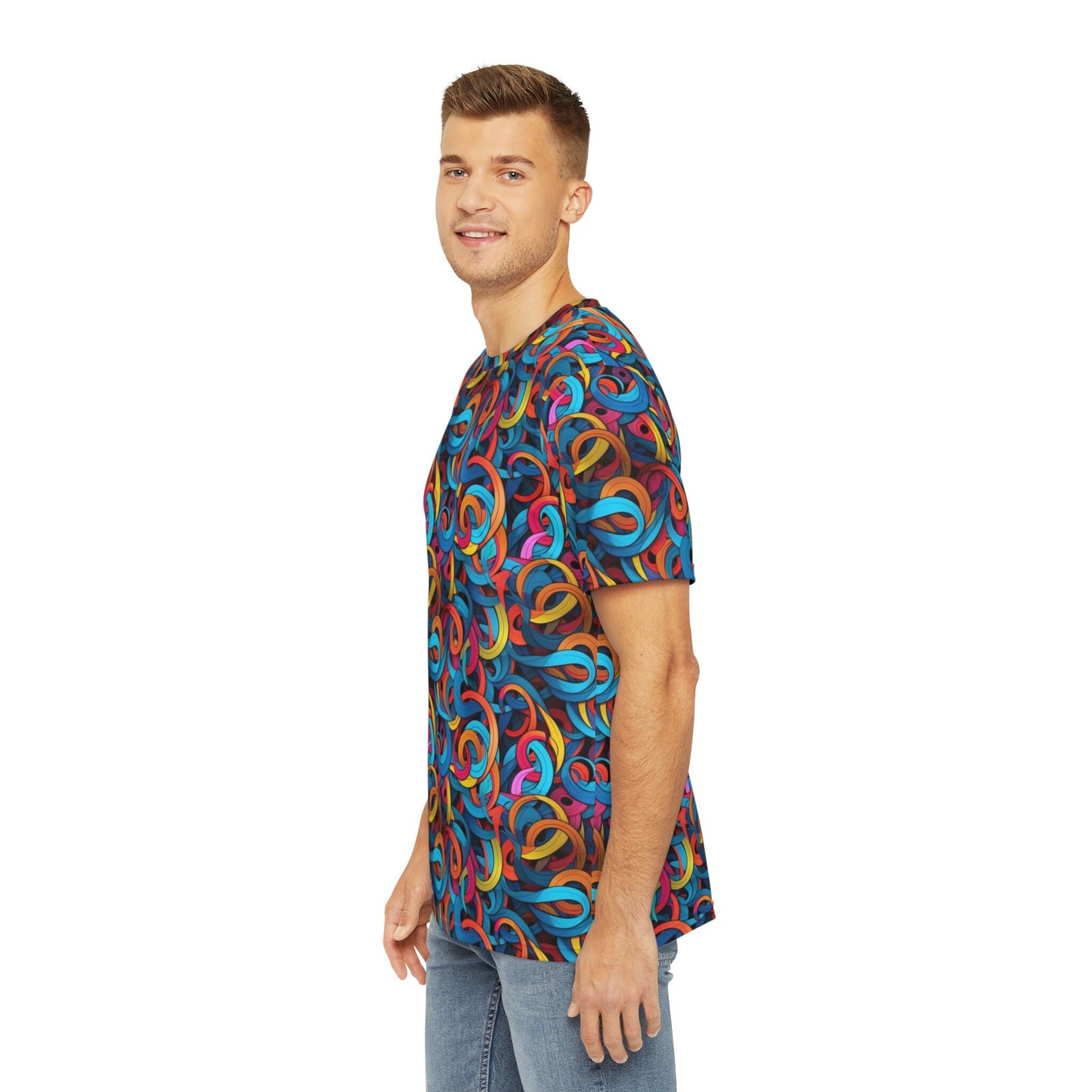 Sublimated T Shirt for Festivals, Raves, Events | Swarm | Men's Streetwear, Heady, Trippy T-Shirt, Sublimated T-Shirt, Rave Wear