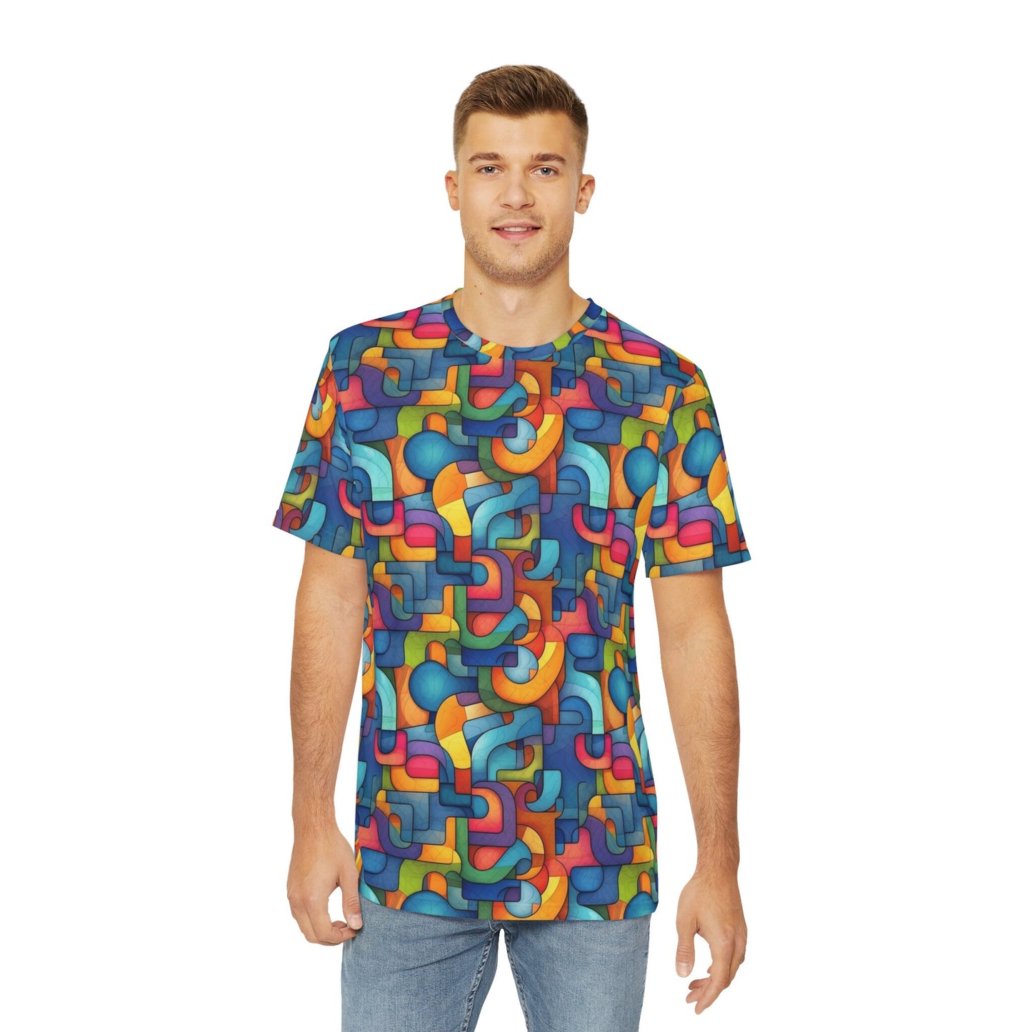 Sublimated T Shirt for Festivals, Raves, Events | Vibrant | Men's Streetwear, Heady, Trippy T-Shirt, Sublimated T-Shirt, Rave Wear