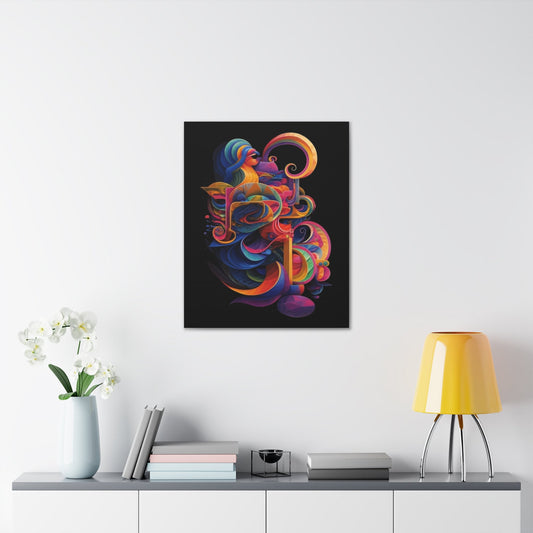 Psychedelic Canvas Wall Art | Beat | Trippy Canvas Print | Abstract Modern Art