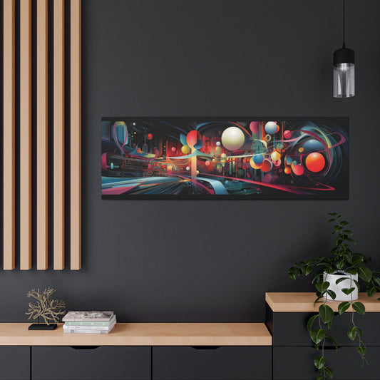 Psychedelic Canvas Wall Art | Leverage | Trippy Canvas Print | Abstract Modern Art