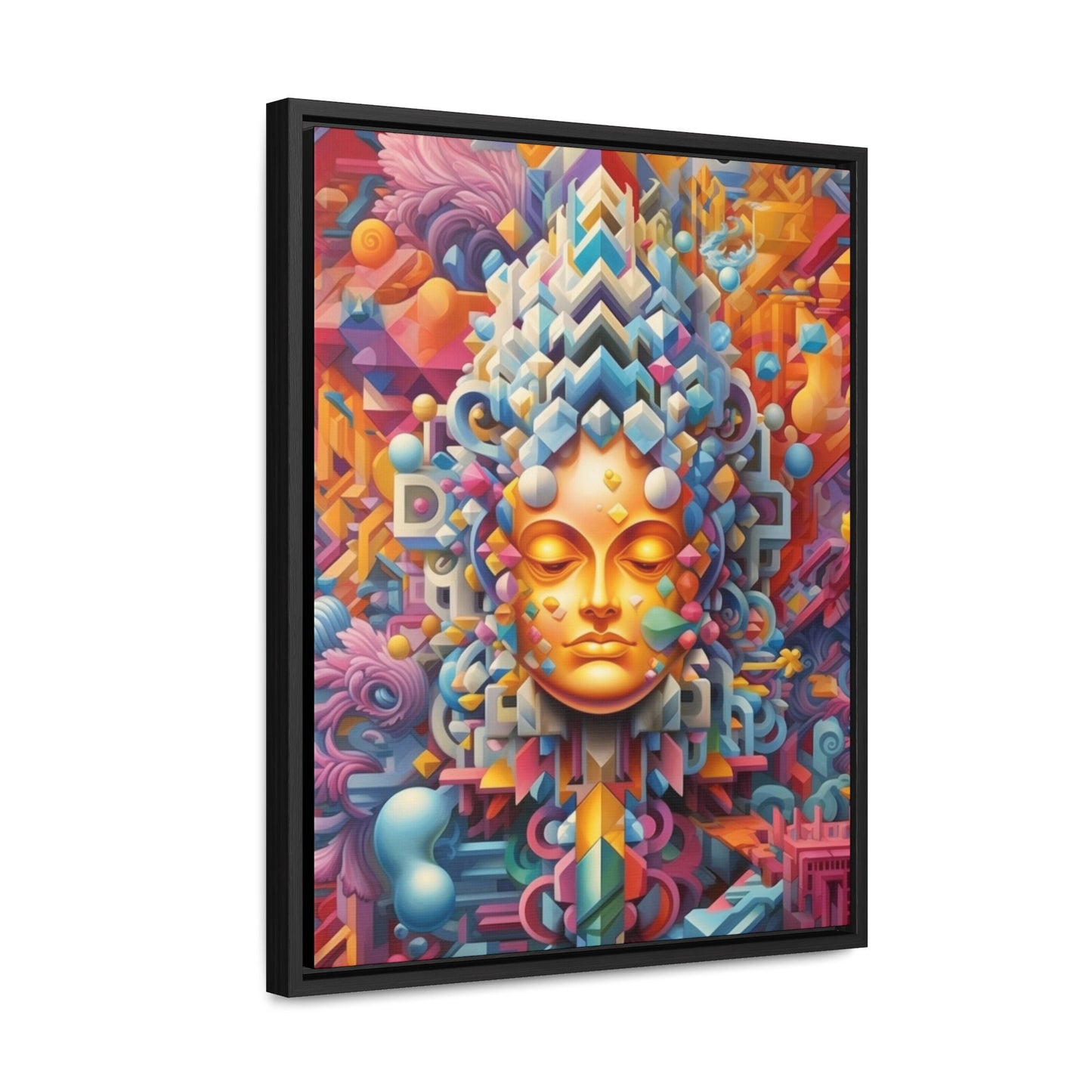 Psychedelic Framed Canvas Wall Art | Serene | Trippy Framed Canvas Print | Visionary Modern Art