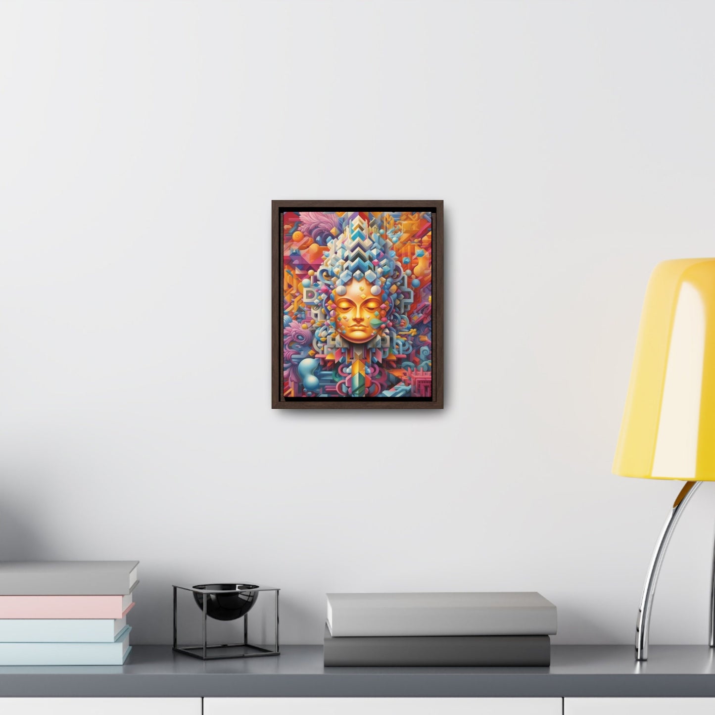 Psychedelic Framed Canvas Wall Art | Serene | Trippy Framed Canvas Print | Visionary Modern Art