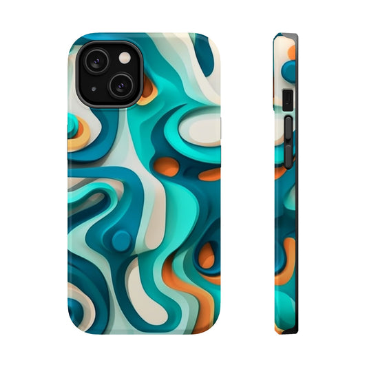 Modern Trippy MagSafe iPhone Case | Abstract | Psychedelic | For iPhone 13 , iPhone 14, and various models | Cool Flow