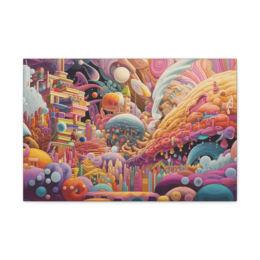 Psychedelic Canvas Wall Art | Dreamscape | Trippy Canvas Print | Abstract Modern Art