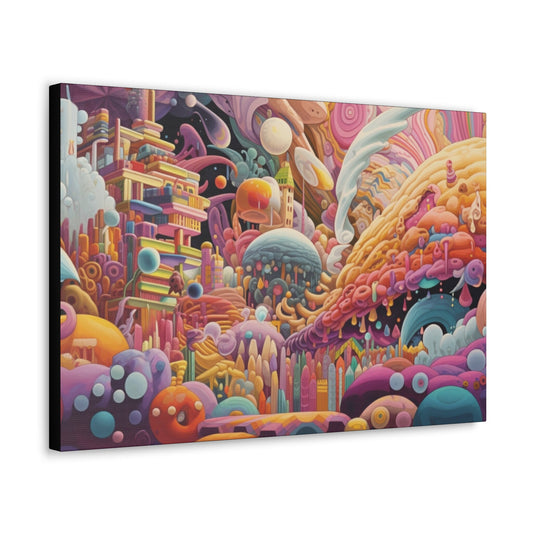 Psychedelic Canvas Wall Art | Dreamscape | Trippy Canvas Print | Abstract Modern Art