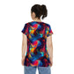 Sublimated T Shirt for Festivals, Raves, Events | Melt | Women's Streetwear, Heady, Trippy T-Shirt, Sublimated T-Shirt, Rave Wear