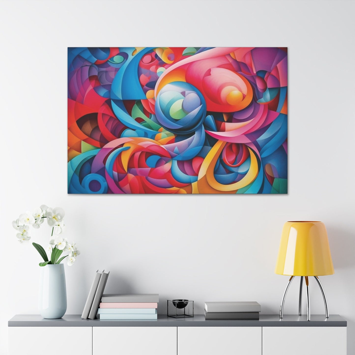 Psychedelic Canvas Wall Art | Trippy Canvas Print | Abstract Modern Art