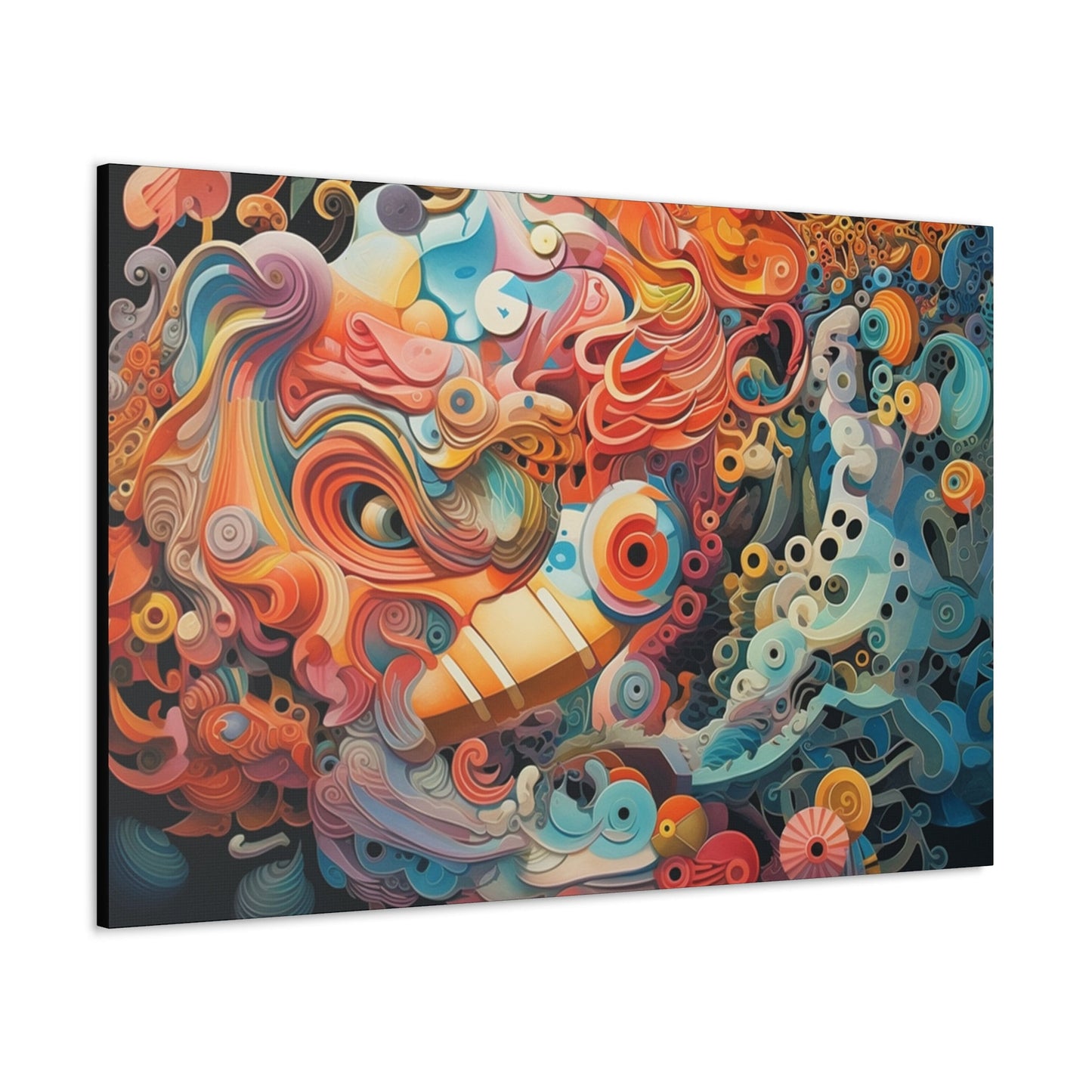 Psychedelic Canvas Wall Art | Trippy Canvas Print | Abstract Modern Art