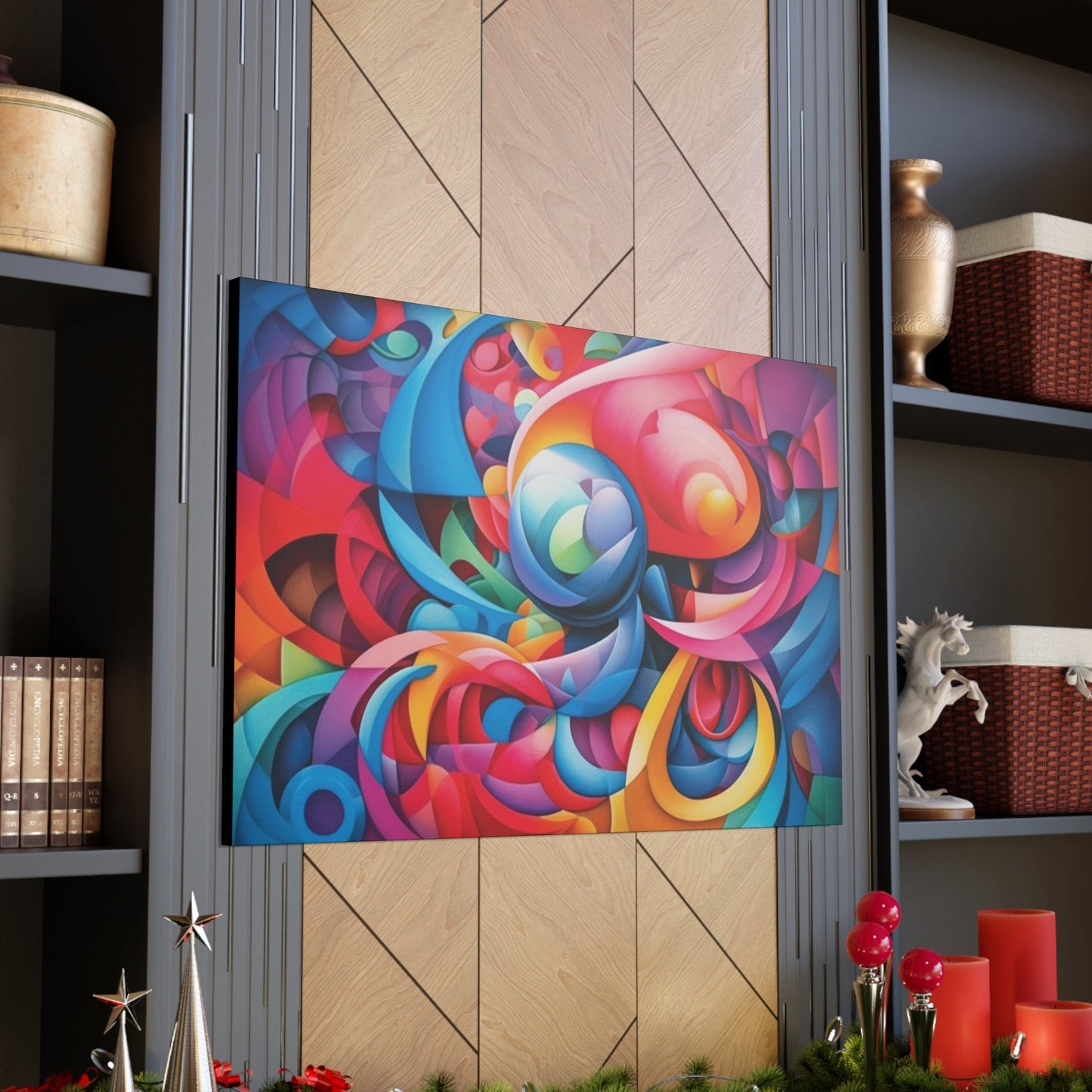 Psychedelic Canvas Wall Art | Trippy Canvas Print | Abstract Modern Art