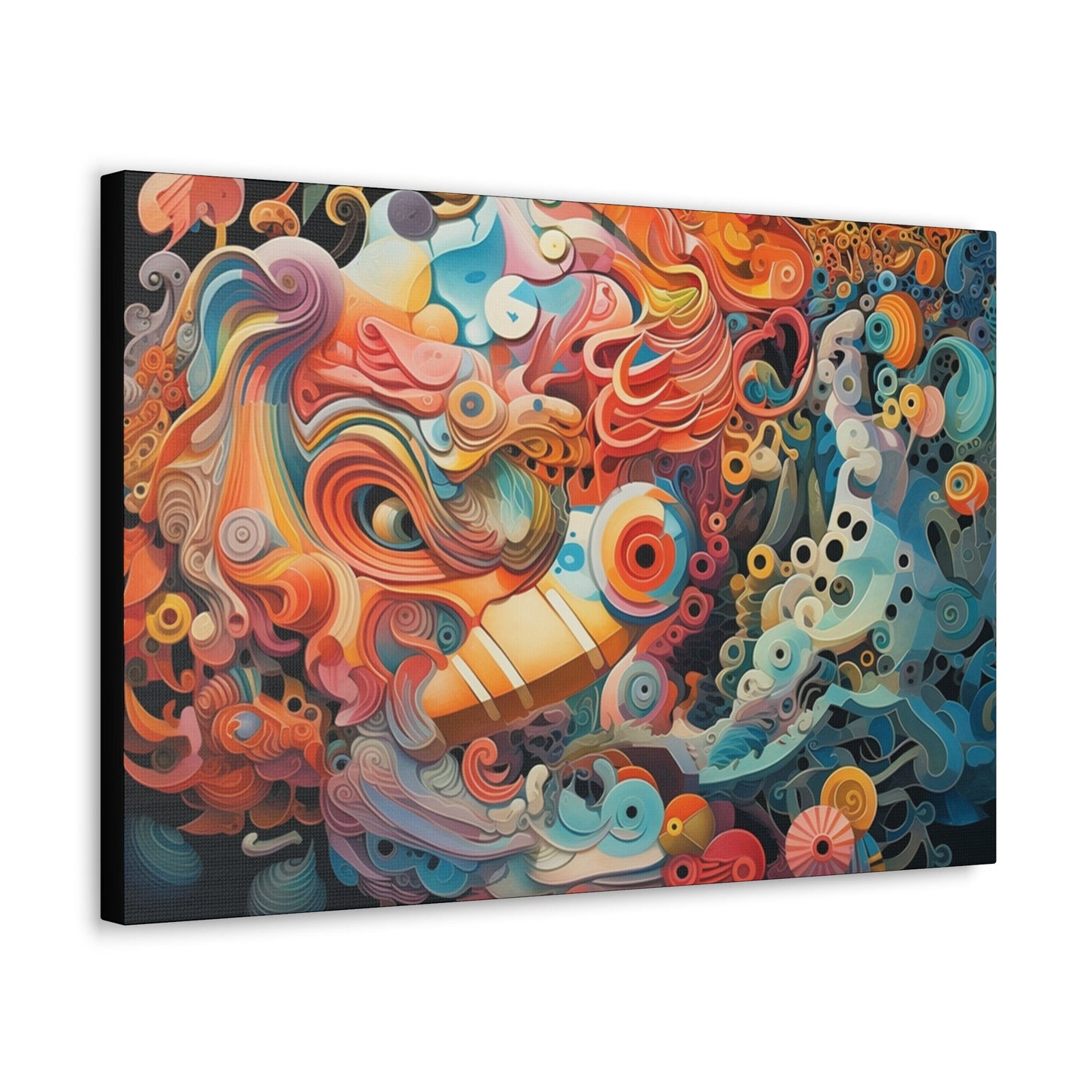 Psychedelic Canvas Wall Art | Trippy Canvas Print | Abstract Modern Art